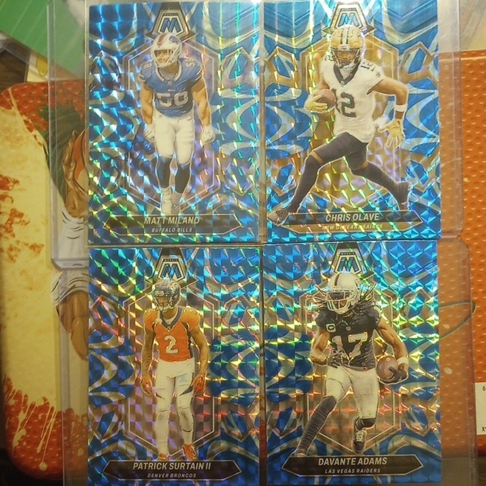 Mosaic Football Trading Cards - Blue Parallel